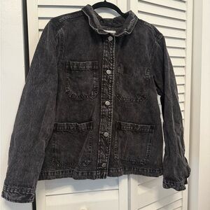 Old Navy Black Denim Chore Jacket